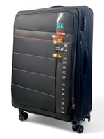 Большой чемодан Mironpan 50129, Черный, L