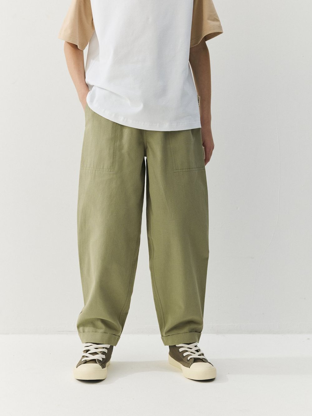 Брюки "Олива" из габардина 7+