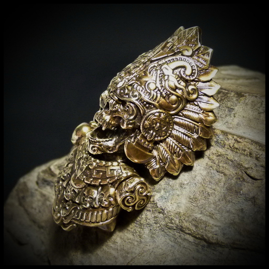 Замок для браслета из паракорда или кожи "Жрец" , латунь