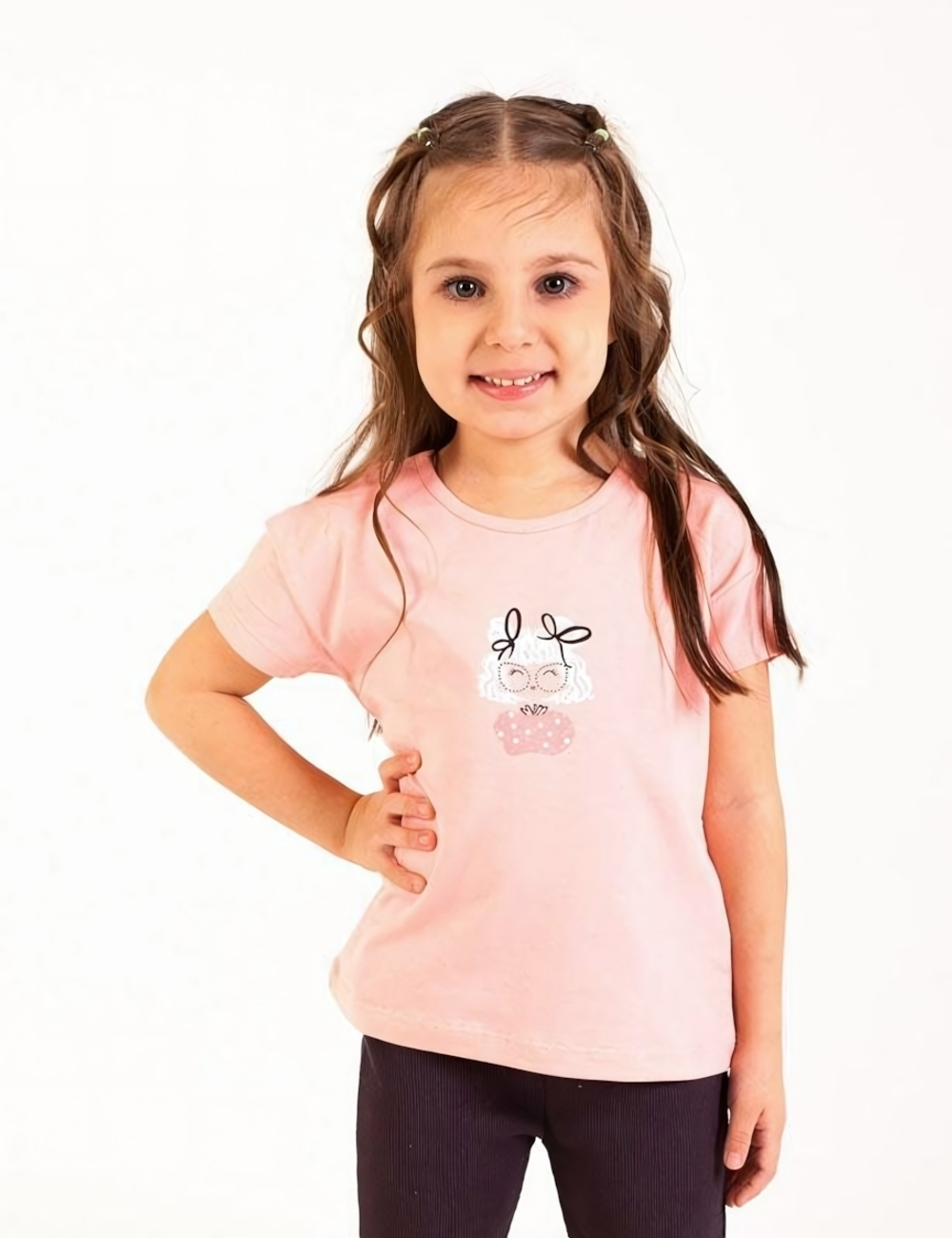 Футболка для девочки р. 116 (розовый) (Takro), 1 шт.