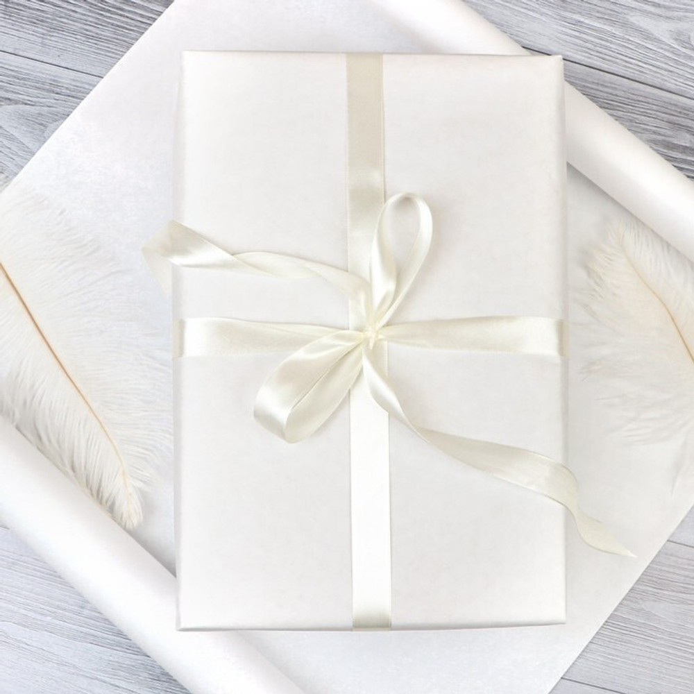 Бумага упаковочная белая рулон, 0,5 х 10 метров