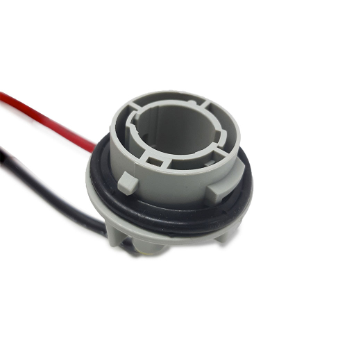 Патрон под лампу P21W (1156 одноконт.) с проводами, пластик