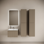 Тумба подвесная SANCOS Code 590х453х400, c одним  ящиком оснащенным доводчиками, цвет серо- бежевый , арт. CD60GB