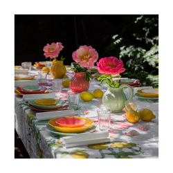 Скатерть Garnier Thiebaut Citrons De Menton Romance (155 x 260 см)