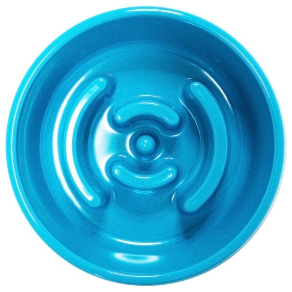 Миска SuperDesign меламиновая для медленного поедания 550 мл, синяя