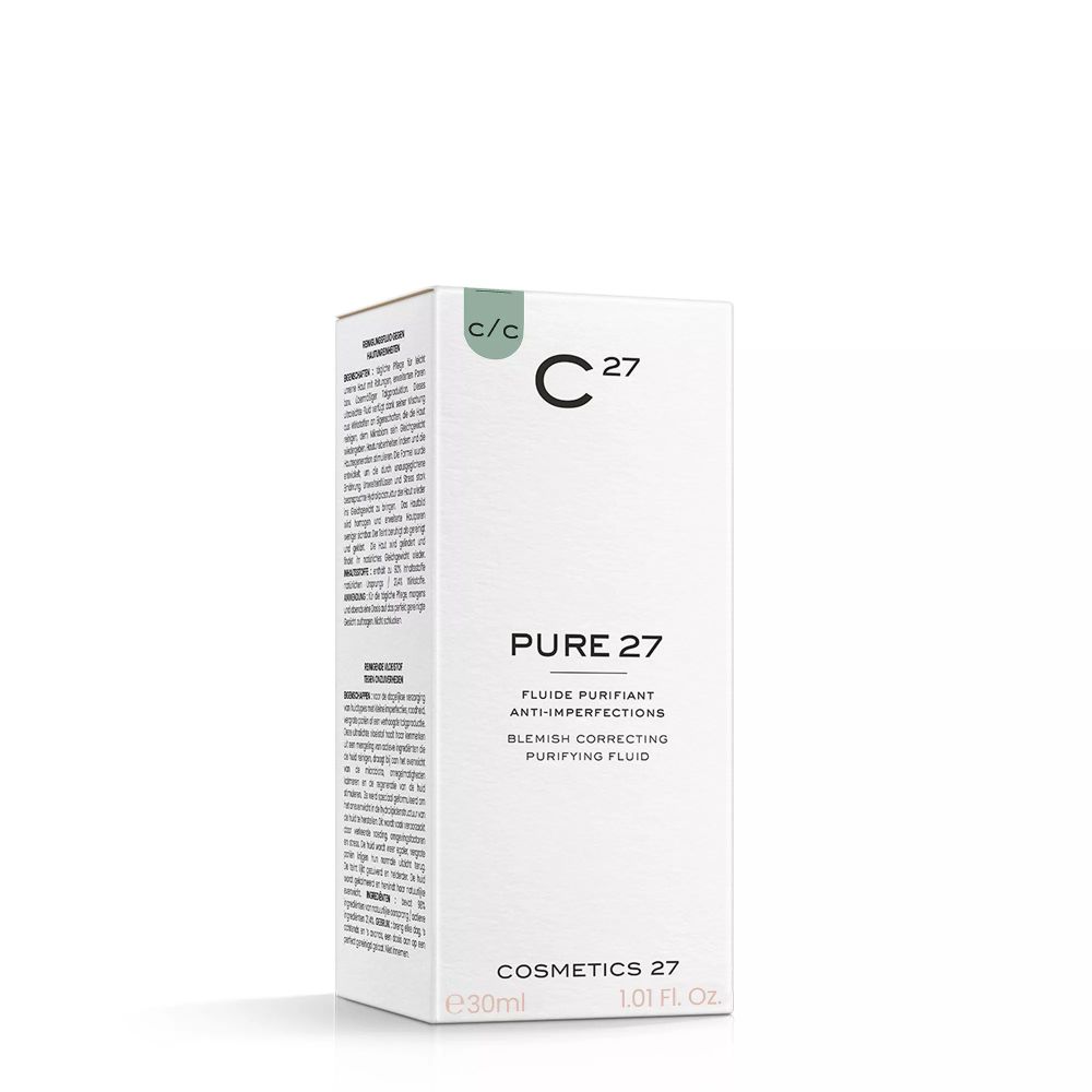 COSMETICS 27 (C 27) Себорегулирующая сыворотка-флюид для кожи, склонной к высыпаниям Pure 27 Fluide 30 мл