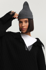 Джемпер с кружевом