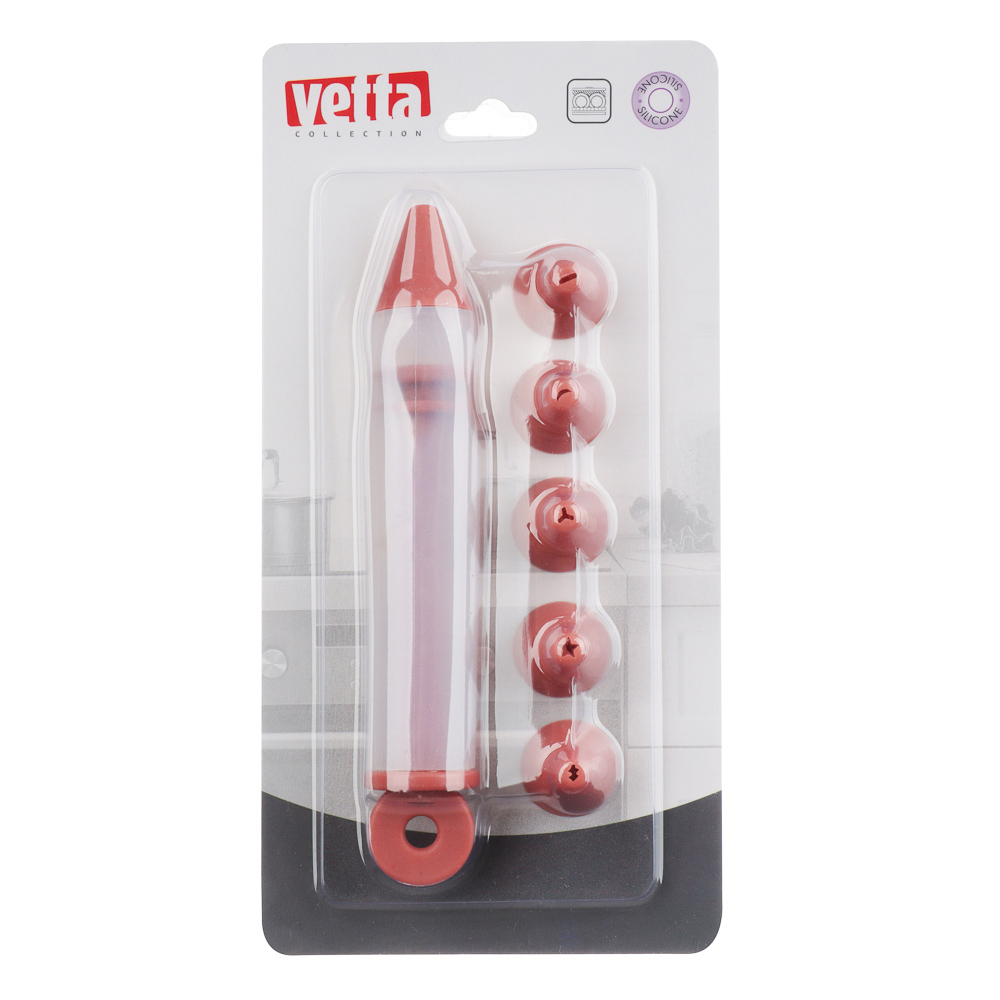 Шприц кондитерский 6 насадок VETTA