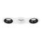 Комплект из светильников и рамки Lightstar Domino Round (214636+214607+214606+214607) D636070607