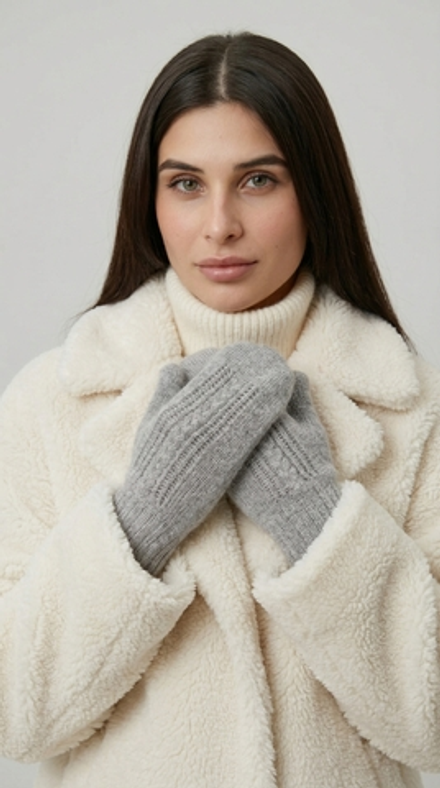 Варежки В003-03 серые