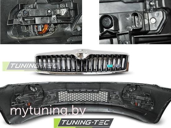 Передний бампер RS STYLE для Skoda Octavia II FL