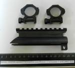 Кронштейн с кольцами LEAPERS с крышкой ствольной коробки на СКС, планки Weaver (MNT-T642)