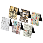 Закладки для книг МАГНИТНЫЕ "LETTERS" набор 6 шт. 35x25 мм BRAUBERG (8 штук в упаковке)