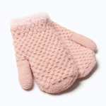 Варежки на иск.меху с опушкой 15 см розовый 9614100, 1 шт.