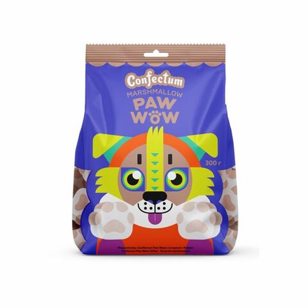 Маршмеллоу "Confectum Paw Wow" со вкусом "Тоффи", 300гр х 8шт