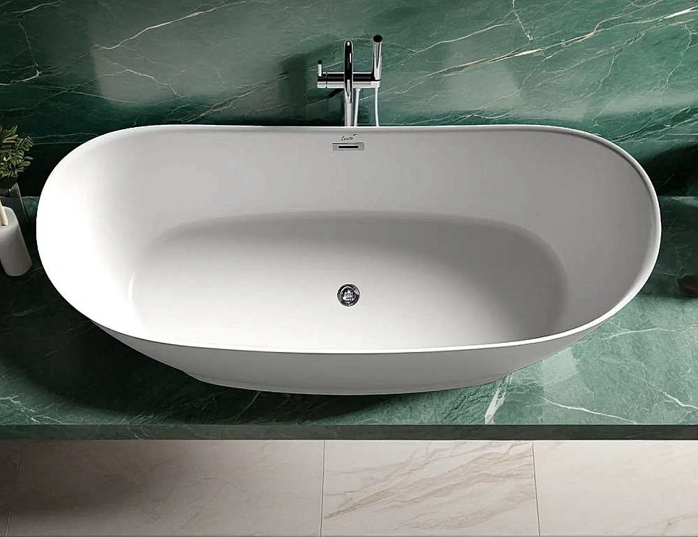 Ванна акриловая CeruttiSpa NEMI 10506 170x74 белая
