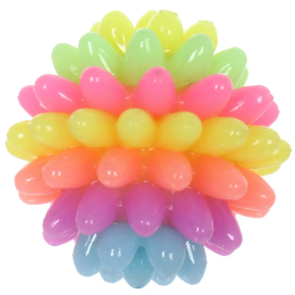 Мяч 5,5 см «Ёжик» попрыгун, с подсветкой