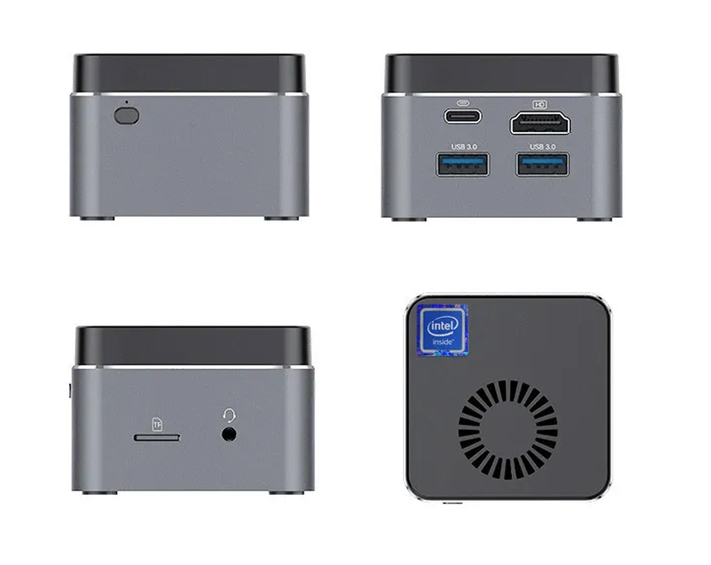 Неттоп MAIBENBEN PCJ4 (Intel Celeron J4125, RAM 8Б,SSD 128ГБ, Intel UHD Graphics 600, Win 10Pro)