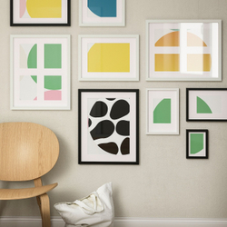 IKEA RÖDALM  (ИКЕА РÖДАЛМ)  -  Фоторамка для 4 фотографий, белая, 40x50 см