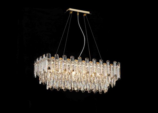 NW076-L800*W300*H290 RECTANGLE H GOLD (1) Люстра NW