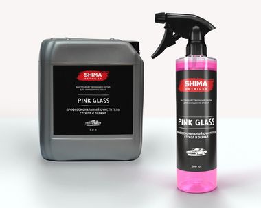 SHIMA DETAILER PINK GLASS Профессиональный очиститель стекол и зеркал 500мл.