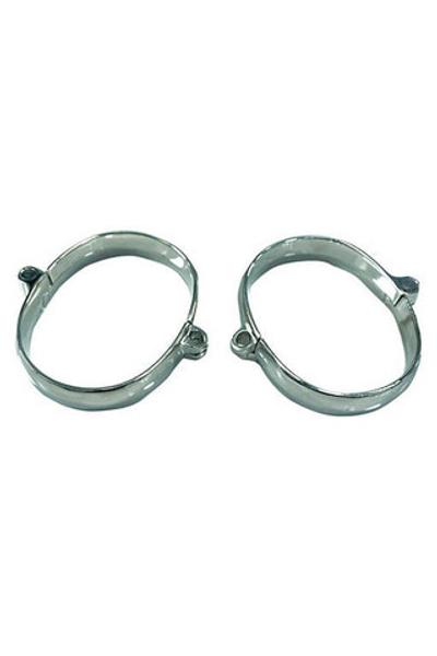 Овальные оковы на навесном замке , большие (Цвет: металл)