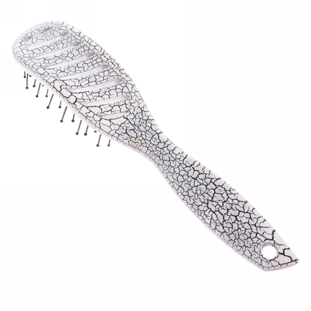 Расческа массажная «Dewal style», цвет платиновый, 23*4см●