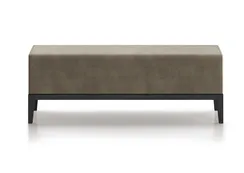 Банкетка Fjord 120 см (серо-зеленый FiberGuard, бук под эмалью)