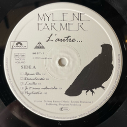 Винтажная виниловая пластинка LP Mylene Farmer L'Autre (Нидерланды 1991)