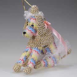 Ёлочная игрушка Пудель в пачке