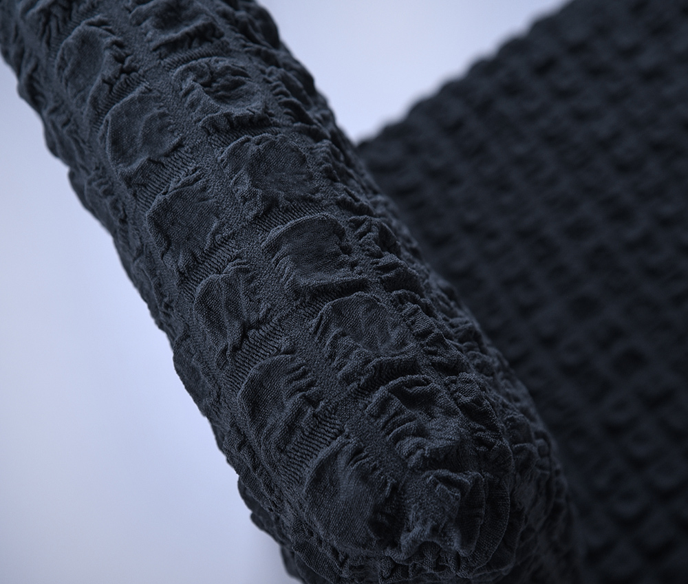 Чехол на стул без оборки со спинкой, цвет Антрацит, Набор 2 шт.