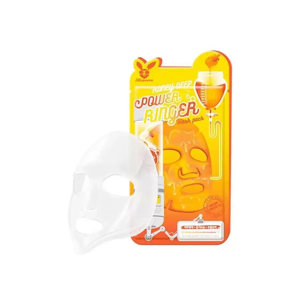 Elizavecca Маска тканевая для лица с медом - Honey deep power ringer mask pack, 23мл