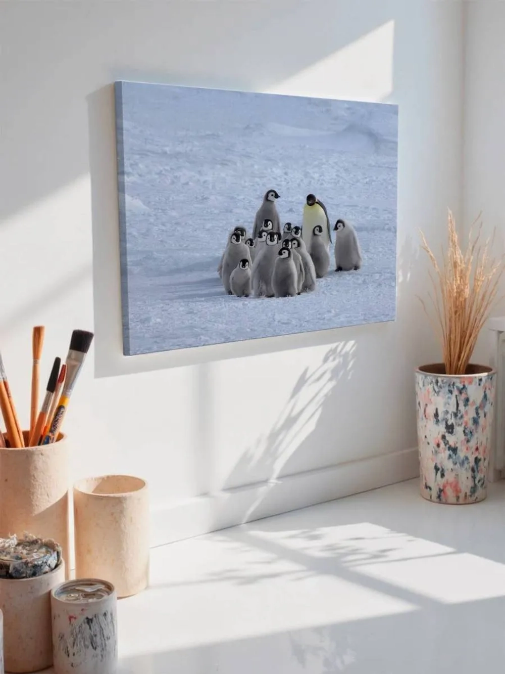 Картина на стену 40 X 50 Пингвины