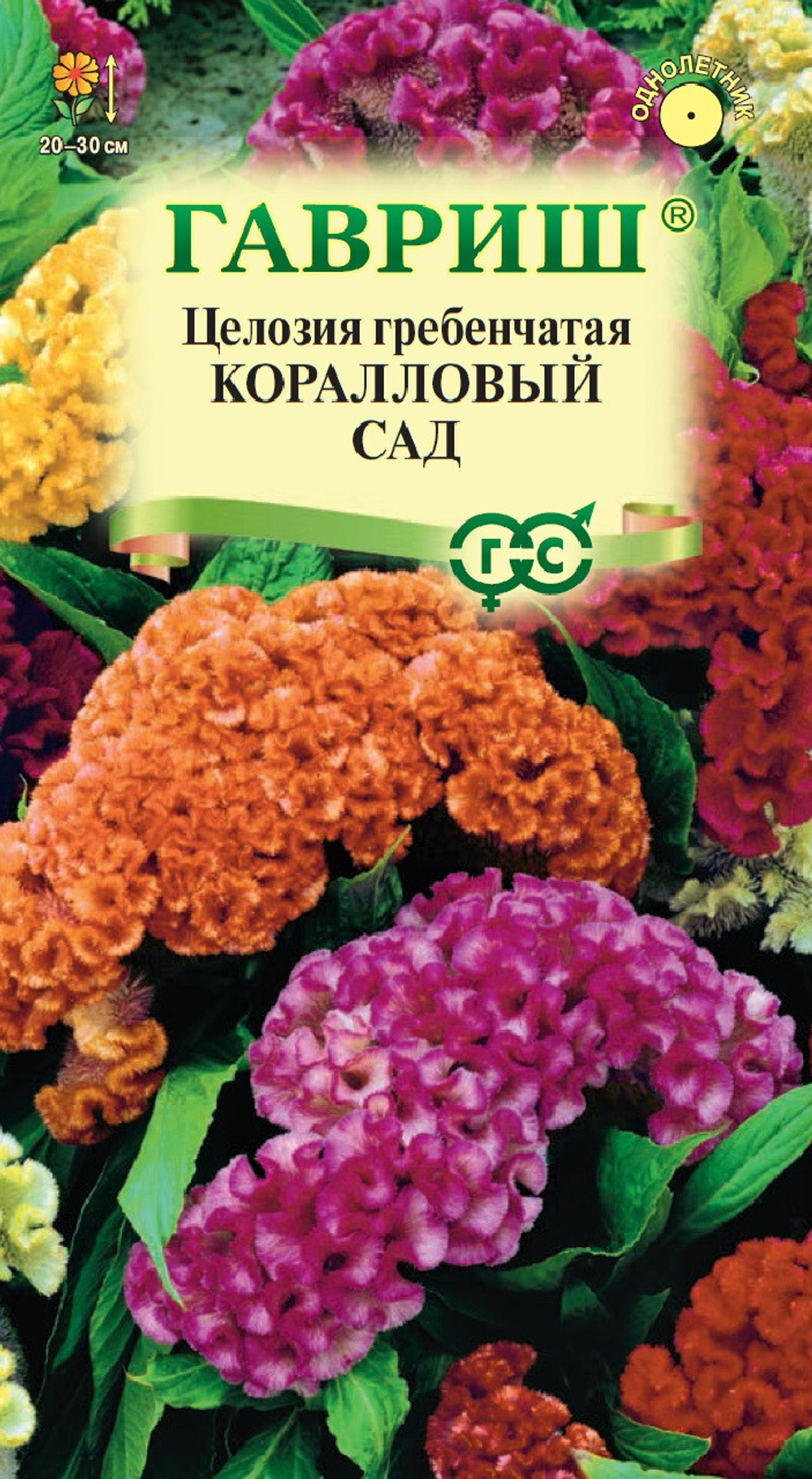 Целозия гребенчатая Коралловый сад 0.2г