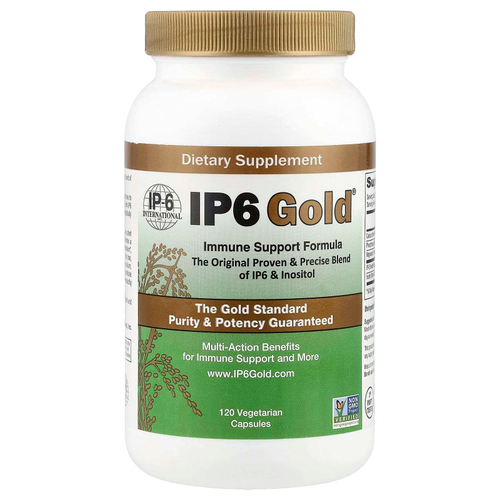 IP-6 International, IP6 Gold®, добавка для поддержки иммунитета, 120 вегетарианских капсул