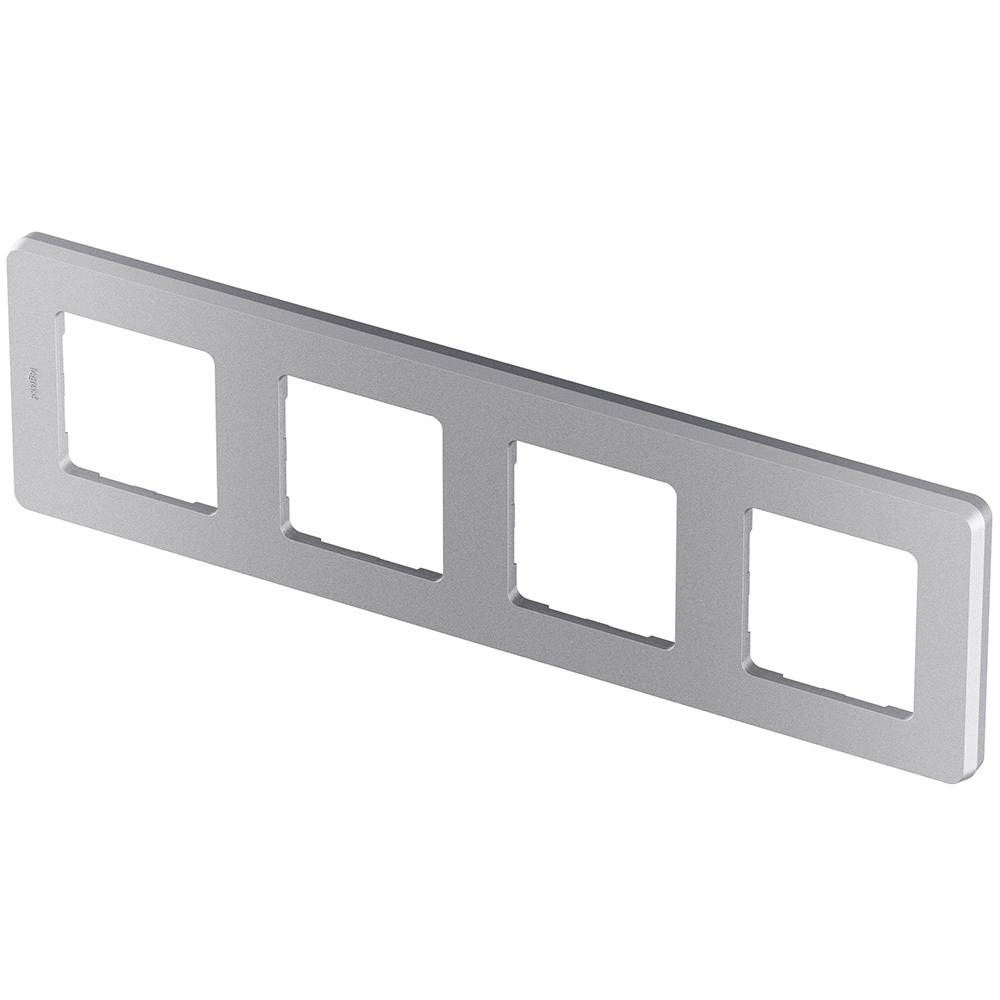 Рамка 4 поста алюминий Inspiria Legrand