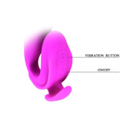 Вибромассажер Baile Pretty Love 21 см с клиторальной стимуляцией