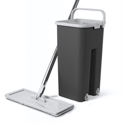 Набор для уборки HANDY Lite 6 л. (ведро с отжимом + швабра + 2 насадки) в инд. упаковке цвет графитовый