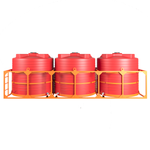 Кассет 3*6000л КАС Политим 18000 л.(6470x2190x2090см;красный) - арт.560824