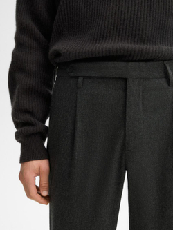 Massimo Dutti Костюмные брюки из смесовой шерсти, маренго