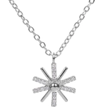 Подвеска из гиппоалергенного сплава со стразами «ЭЛЬЗА», цвет серебро и золото, d-20см/1,5см