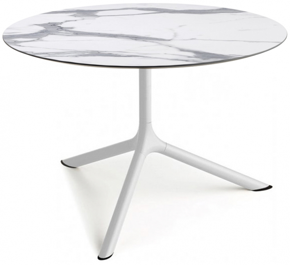 Столик ламинированный кофейный Scab Design Tripe Maxi, белый, белый мрамор Каррара