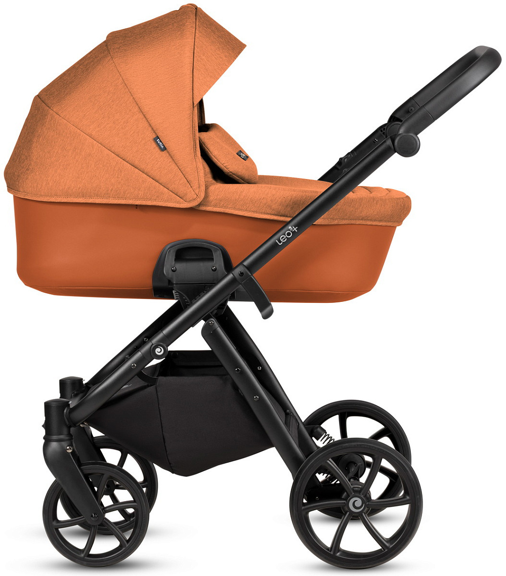 Детская коляска Tutis Leo 3 Plus 3 в 1 с автокреслом Elo Lux EduSky Black 1582280 Orange