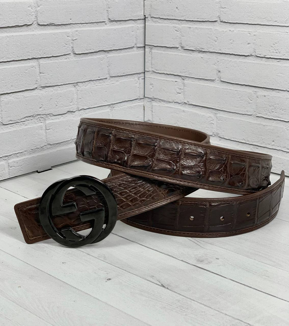 Ремень Gucci из кожи крокодила, арт. 474498789