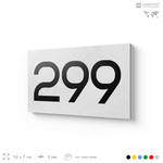 Номер на дверь 299, табличка на дверь для офиса, квартиры, кабинета, аудитории, склада, белая 120х70 мм, Айдентика Технолоджи