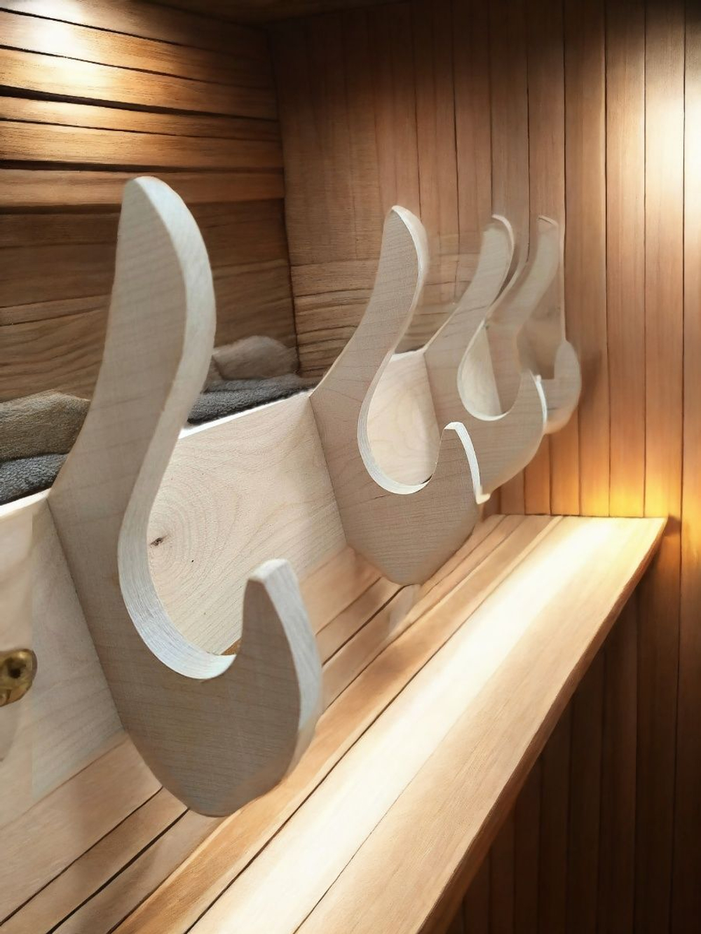 Вешалка для бани 3 крючка