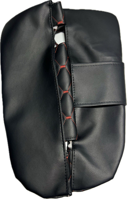 Чехлы на козырьки Лада Веста Vesta(красная нить Рубин)