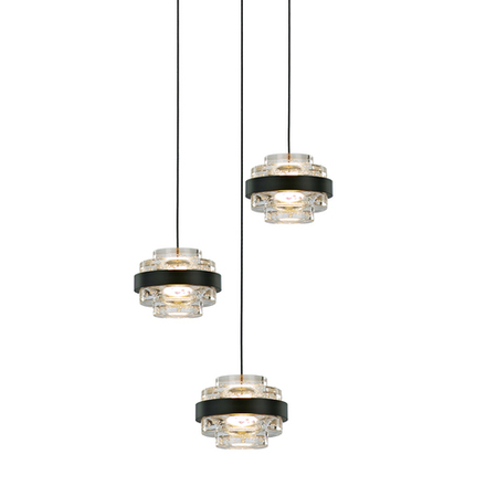 Подвесной светильник MD22030002-3A black/clear