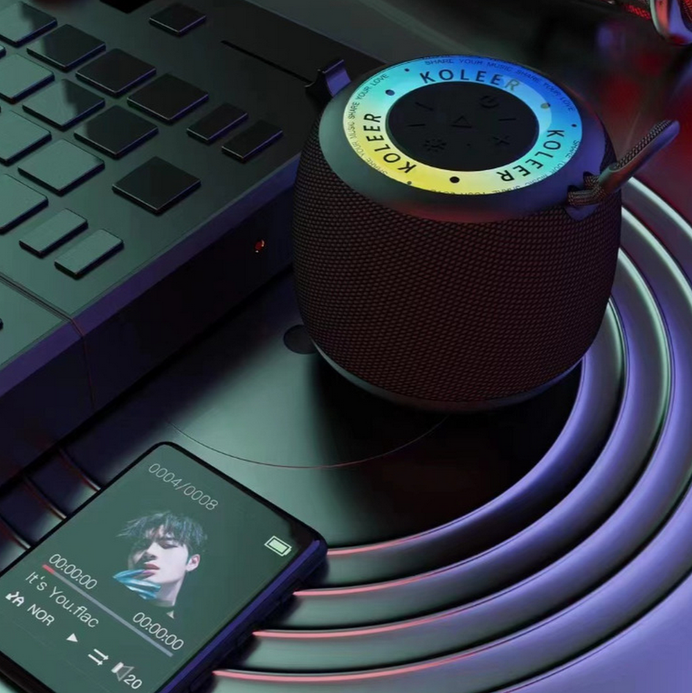 Беспроводная колонка Koleer S36 5W/Radio/TF LED