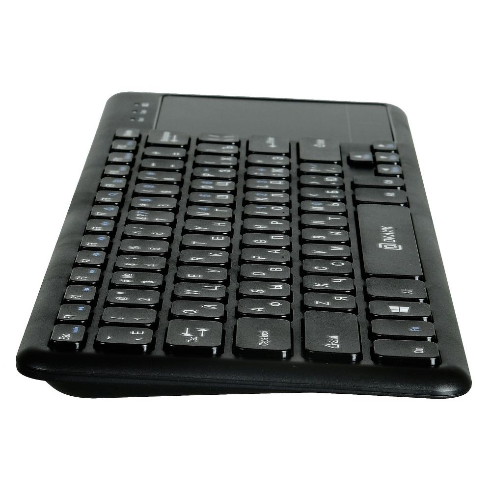 Клавиатура Oklick 830ST черный USB [1011937] (Клавиатура беспроводная slim Multimedia Touch)